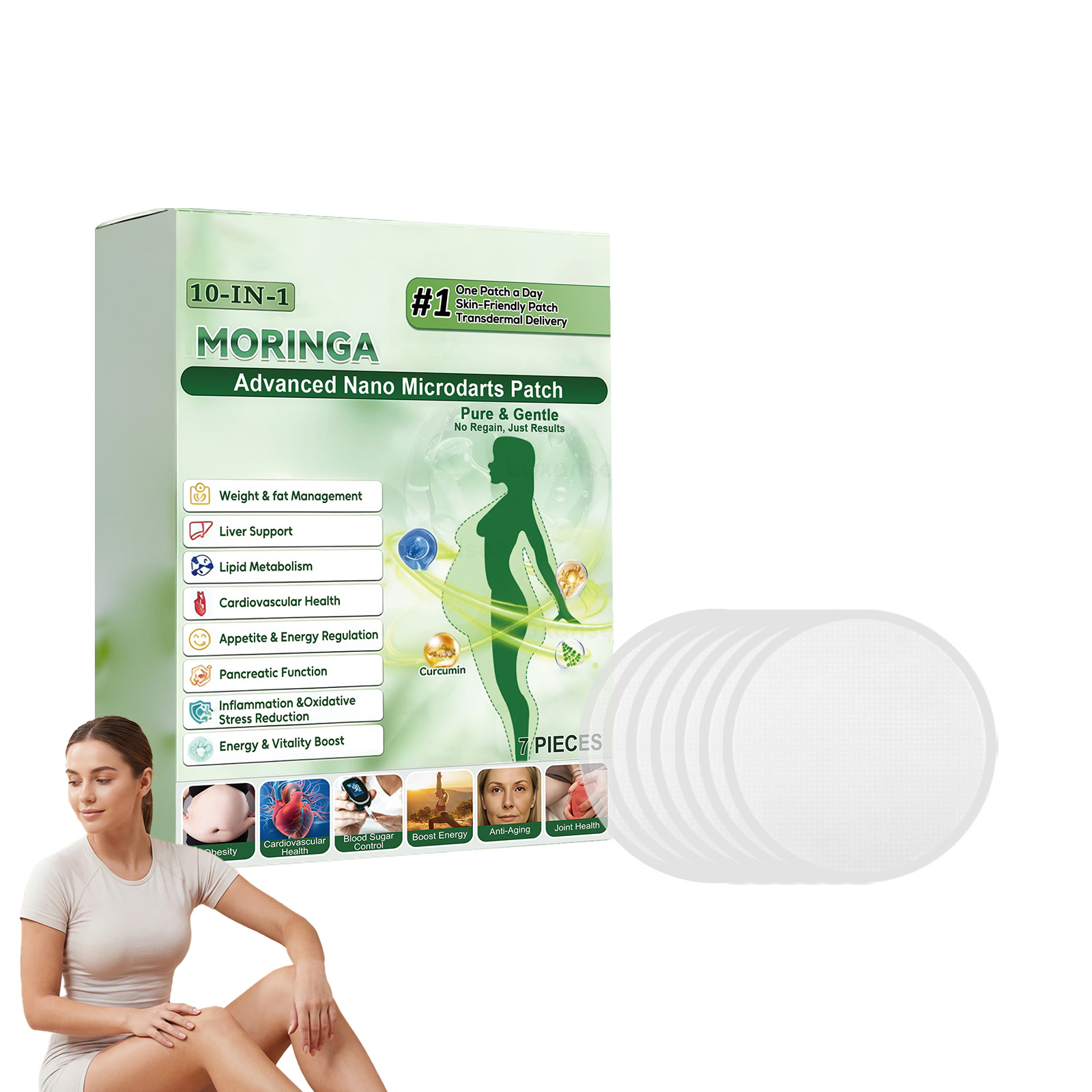 Skincare Routine - Moringa Microneedle 10-In-1 Patch Show Graceful