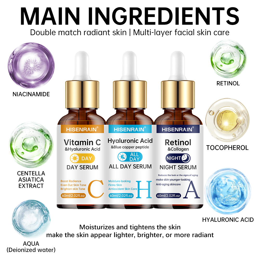 HISENRAIN Vitamin C + Retinol  - đánh giá và giá Alpha Arbutin Serum
