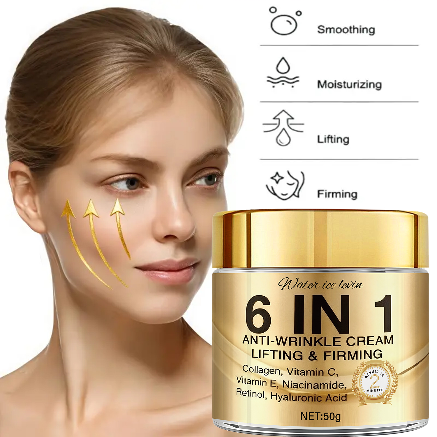 6-In-1 Anti-Wrinkle Cream. Lif - đánh giá và giá Retinol Vitamin A Cream