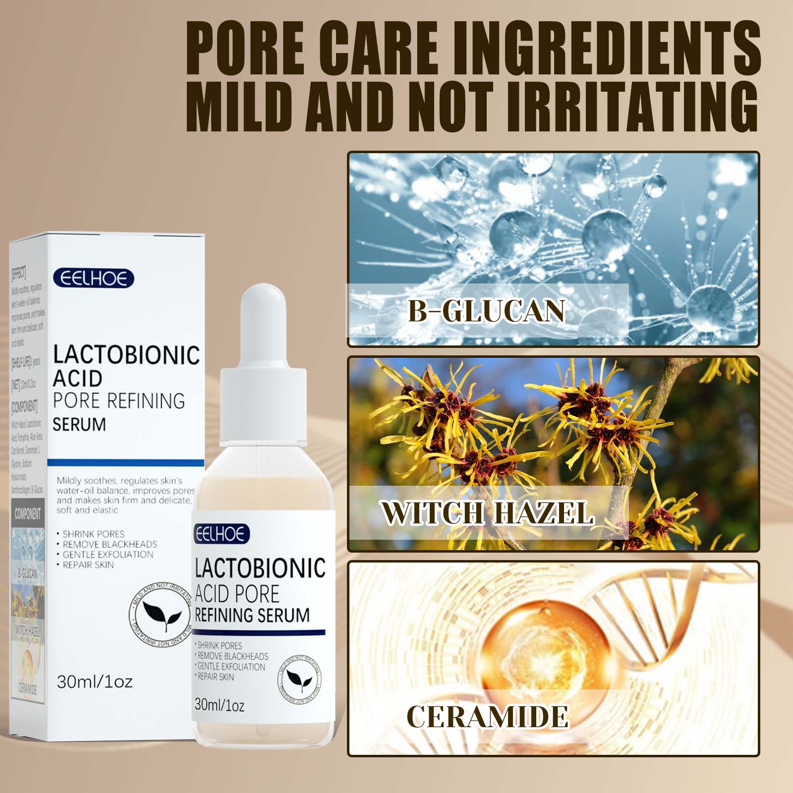 Lactose Acid Shrink Pores Seru - đánh giá và giá Lactic Acid Toner