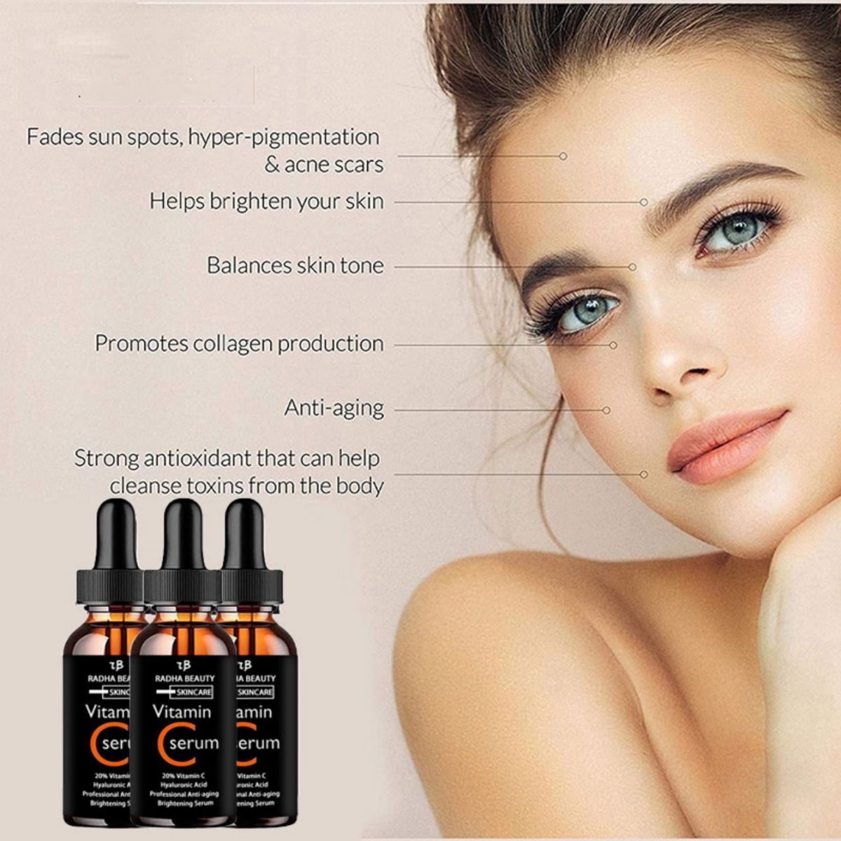 Vitamin C serum Face Serum Lon - đánh giá và giá Alpha Arbutin Serum
