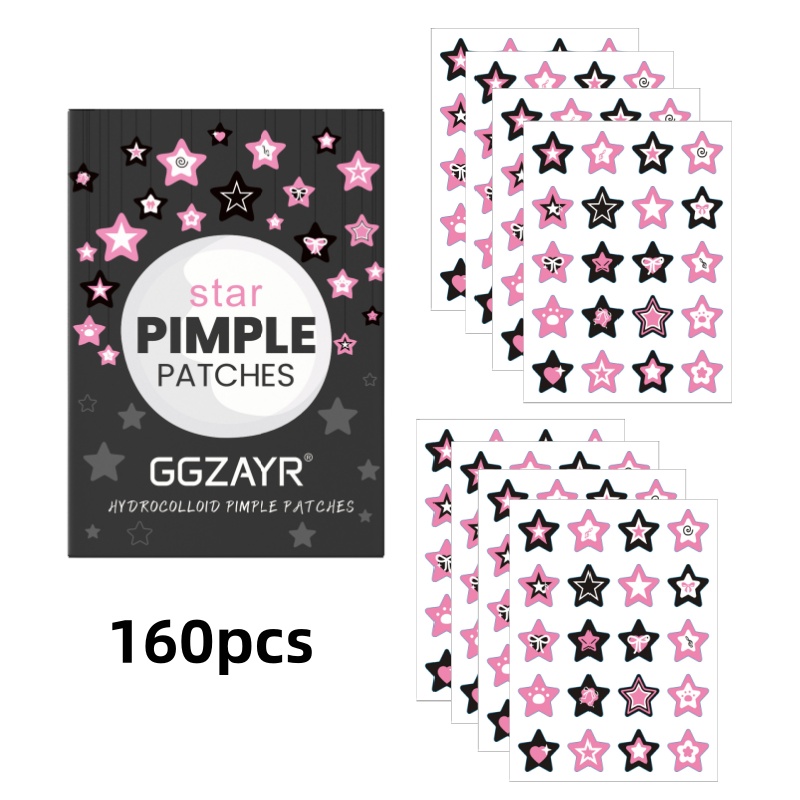 80/160pcs Star Acne Patch Set  - đánh giá và giá Skincare Moisturizer