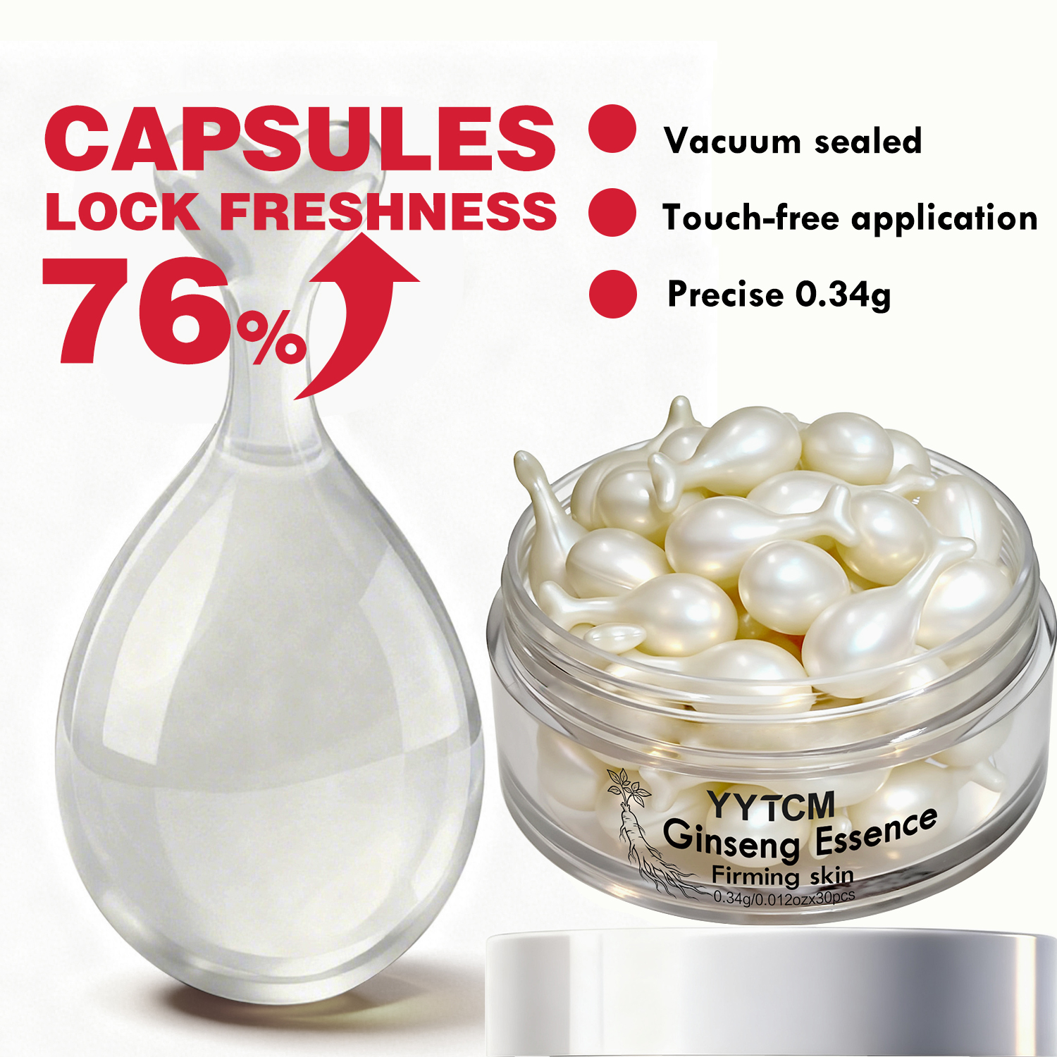 Ginseng Essence Capsules, Mois - đánh giá và giá Retinol Vitamin A Cream