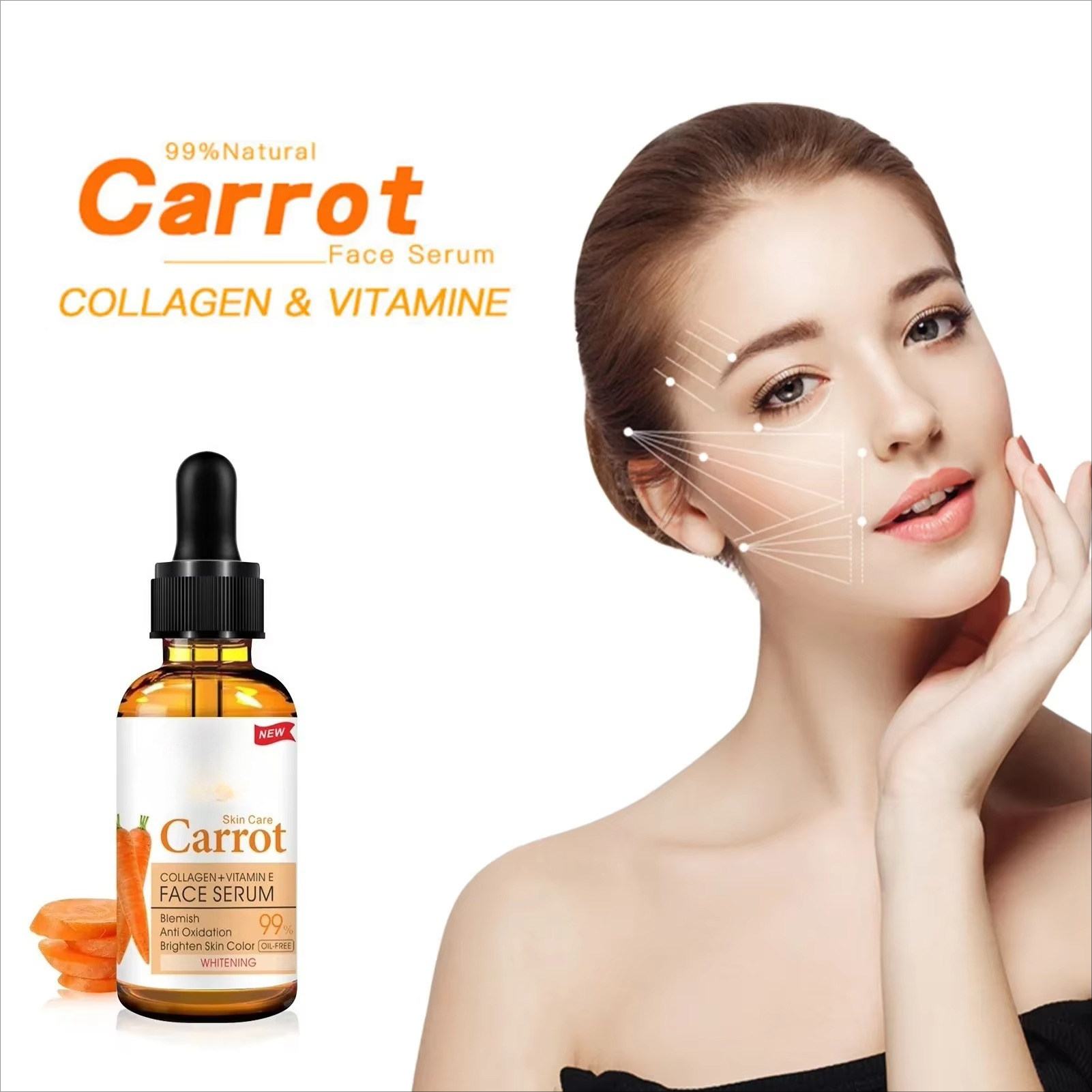 Beauty Carrot Serum Facial Rep - đánh giá và giá Alpha Arbutin Serum