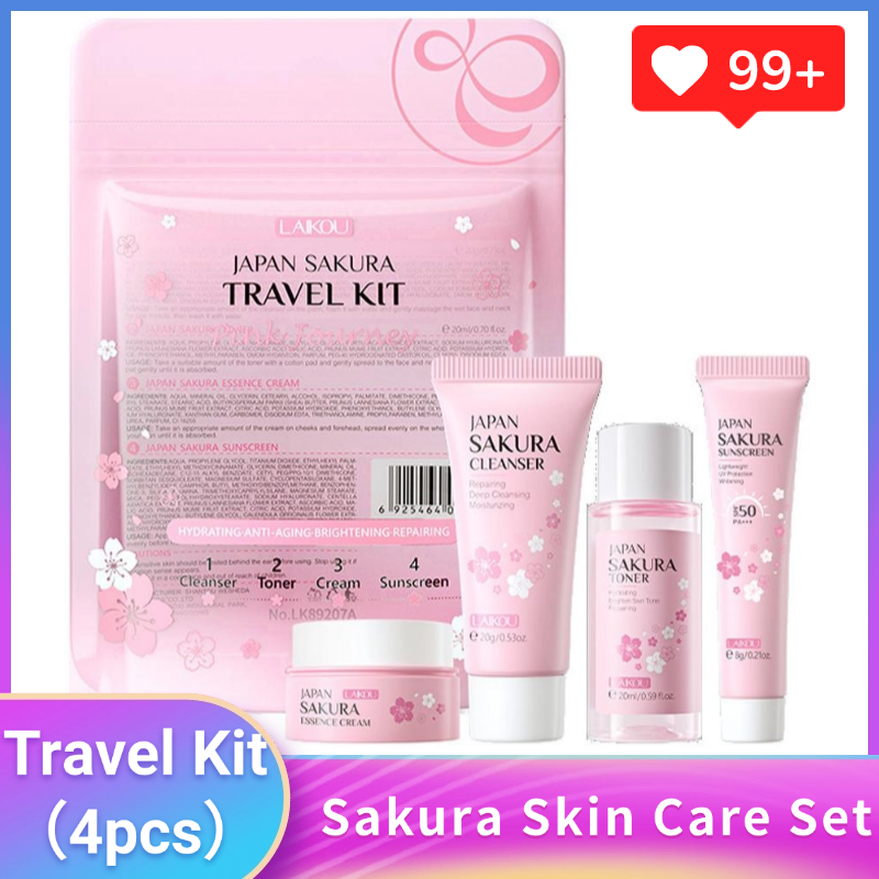 Sakura Skin Care Set facial Cl - đánh giá và giá Skincare Routine