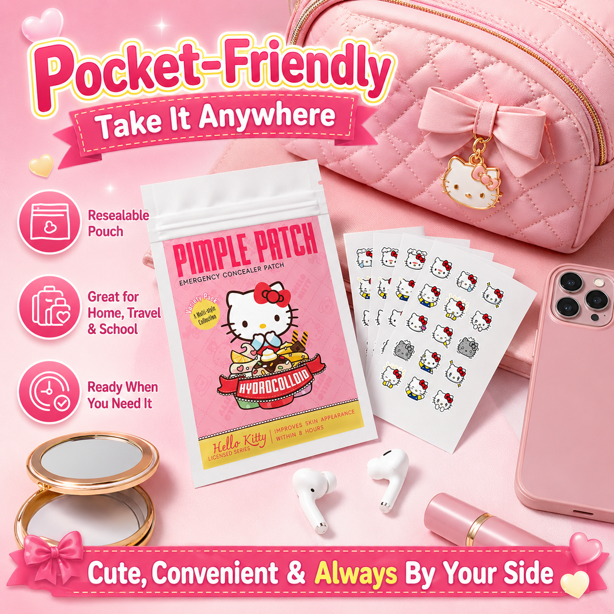 100PCS hello kitty Acne patche - đánh giá và giá Skincare Moisturizer