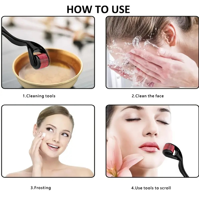 Facial beauty microneedle roll - đánh giá và giá Skincare Scora